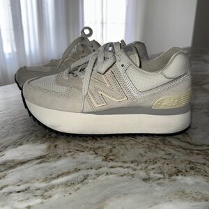 Women's Beige Sneakers